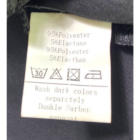 Hanna Nikole Plus Size 16W Flutter Sleeve Black Ruffle Layered Belted Dress NWT - Picture 7 of 10